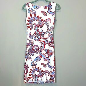 J. McLaughlin Catalina Cloth Tank Shift Dress Rouching Stretch Size Small